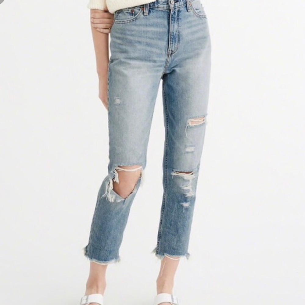 Abercrombie 28 LONG Annie High Rise Girlfriend